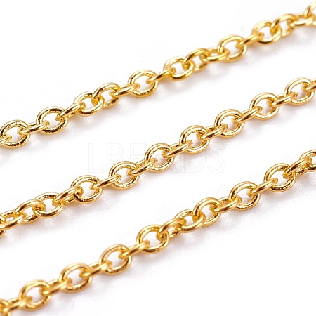 Brass Cable Chains X-CHC027Y-G-1