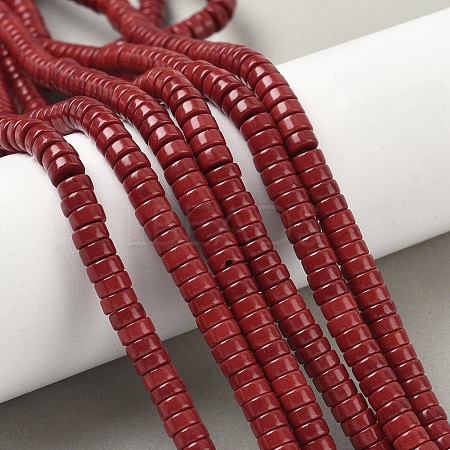 Dyed Natural Magnesite Beads Strands G-M448-F01-04-1