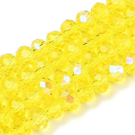 Electroplate Glass Beads Strands EGLA-A034-T8mm-L28-1