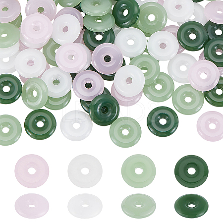 80Pcs 4 Colors Transparent Glass Beads GLAA-HY0001-58-1