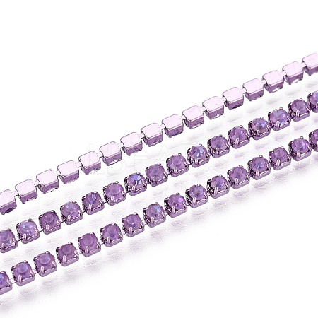 Iron Rhinestone Cup Chains CH-T006-05B-22-1