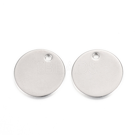 Non-Tarnish 304 Stainless Steel Stamping Blank Tag Pendants X-STAS-S058-14-1