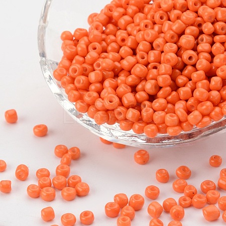 (Repacking Service Available) Baking Paint Glass Seed Beads SEED-C024-B-K4-1