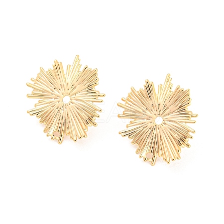 Rack Plating Brass Stud Earring Findings X-KK-M261-50G-1