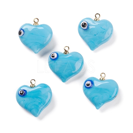 Handmade Evil Eye Lampwork Pendants LAMP-M015-03D-1
