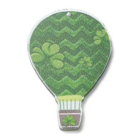 Saint Patrick's Day Opaque Printed Acrylic Pendants MACR-M038-01F-1