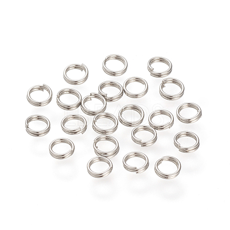 Tarnish Resistant 304 Stainless Steel Split Rings STAS-S066-17-1