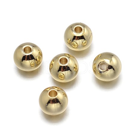 Brass Beads KK-F0317-10mm-01G-NR-1