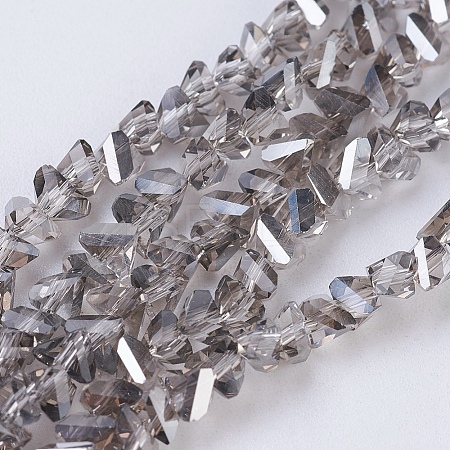 Electroplate Glass Beads Strands EGLA-J145-4mm-PL01-1