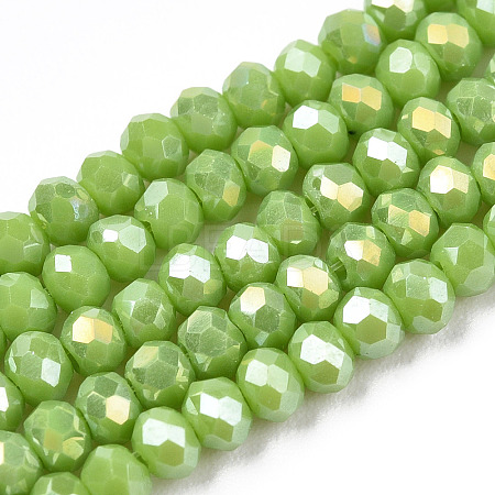 Electroplate Glass Beads Strands LS-EGLA-A044-P6mm-B30-1