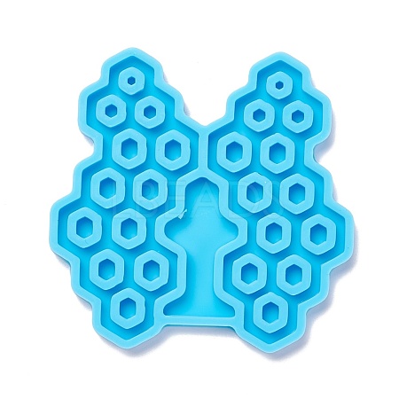 Honeycomb DIY Pendant Silicone Molds DIY-I085-35-1