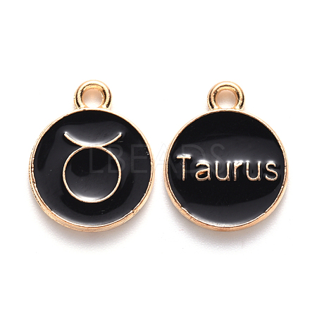 Alloy Enamel Pendants X-ENAM-S124-01A-08C-1