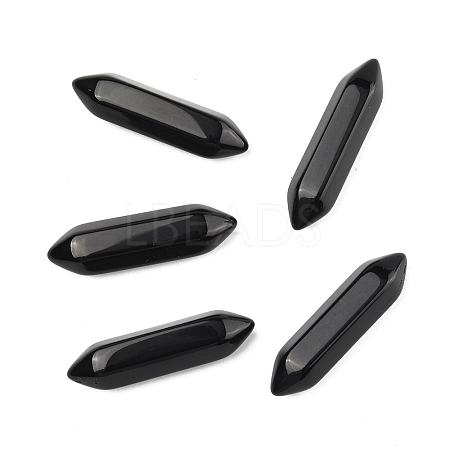 5Pcs Natural Obsidian Healing Stones G-FS0005-83I-1