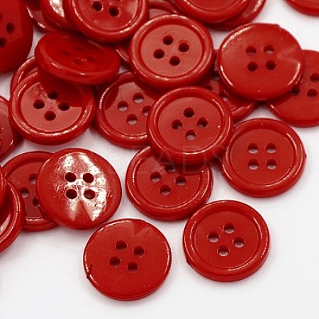 Acrylic Sewing Buttons BUTT-E076-E-07-1