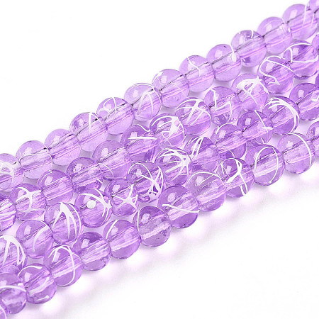 Drawbench Transparent Glass Beads Strands GLAD-Q012-4mm-18-1