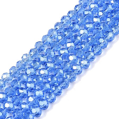 Electroplate Glass Beads Strands LS-EGLA-A044-T4mm-A14-1