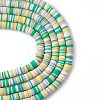 Handmade Polymer Clay Beads Strands CLAY-R089-8mm-T008-5