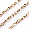 3.28 Feet Ion Plating(IP) 304 Stainless Steel Figaro Chains X-CHS-I001-09G-1
