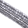 3 Strands 3 Styles Electroplated Crackle Glass Beads Strands EGLA-YW0005-12B-1