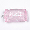 Transparent Resin Pendants RESI-S356-54B-05-3