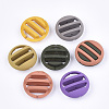 Rubberized Style Acrylic Combined Beads OACR-T011-124-1