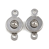 304 Stainless Steel Snap Clasps STAS-K311-03P-1