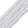 Clear Glass Bicone Beads Strands X-GLAA-S026-2mm-07-4