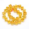 Cube Cultured Piezoelectric Citrine Beads Strands G-I142-8mm-01S-AA-3