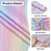 Rainbow Color Polyester Fabric DIY-WH0430-671-4