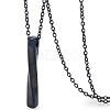 304 Stainless Steel Twisted Rectangle Pendant Urn Ashes Necklaces NJEW-WH0036-029EB-1