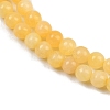 Natural Yellow Jade Bead Strands LS-G-K121-01-4mm-5
