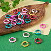 30Pcs Handmade Polymer Clay Finger Rings RJEW-TA0001-11B-5