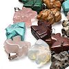 Natural & Synthetic Mixed Gemstone Pendants G-B127-02P-1