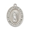 304 Stainless Steel & Rhinestone Pendants STAS-G371-09E-01P-1