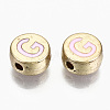 Alloy Enamel Beads X-ENAM-S122-029G-RS-2