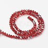 Electroplate Transparent Glass Beads Strands EGLA-A034-T4mm-M05-2