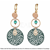 Brass Clip-on Earring Converters Findings KK-T038-243G-3