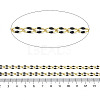 Ion Plating(IP) 304 Stainless Steel Dapped Chains AJEW-Q150-09G-02-2