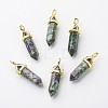 Natural Ruby in Zoisite Double Terminated Pointed Pendants G-G902-B15-4