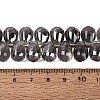 Electroplate Baking Paint Transparent Glass Beads Strands GL-N005-02A-C02-4