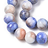 Ombre Effect Dyed Crackle Glass Beads X1-GLAA-T031-10mm-01B-3