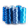 6Rolls 6 Colors Velour Yarn AJEW-TA0002-70B-3