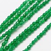 Natural Green Onyx Agate Beads Strands G-A129-2mm-A04-1