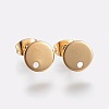 Ion Plating(IP) 304 Stainless Steel Stud Earring Findings X-STAS-K184-01-01G-1
