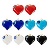  10Pcs 5 Colors Handmade Evil Eye Lampwork Pendants LAMP-TA0001-15-8