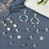 40Pcs Brass Stud Earrings Findings KK-SC0006-87P-3