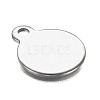 304 Stainless Steel Charms STAS-I166-09P-3