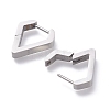 304 Stainless Steel Huggie Hoop Earrings EJEW-O099-01P-3