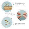 12Pcs 3 Styles Eco-Friendly Brass Watch Band Clasps KK-DC0003-98-5