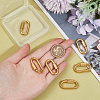 8Pcs Alloy Screw Carabiner Lock Charms FIND-UN0003-31G-4